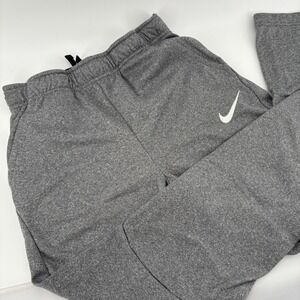 Nike Sweatpants Kids XL Gray Excellent Dri-FIT Fleece Athletic Joggers